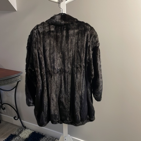 Vintage Genuine Mink Coat, Size L/XL - Picture 6 of 16
